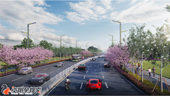 资阳三草湾产业园拟修建两条配套道路，效果图曝光